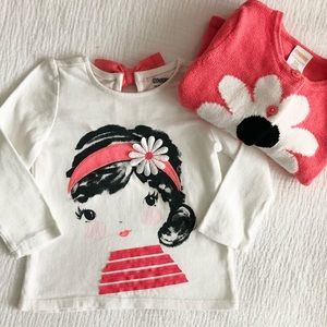 Gymboree long sleeve/cardi set